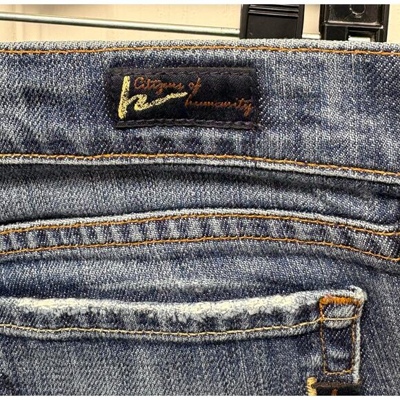 Citizens of Humanity Jeans, Kelly #001 Stretch, Low Waist Boot, Women's Size 27 - Picture 7 of 9